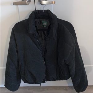 Wild Fable Corduroy Black Bomber